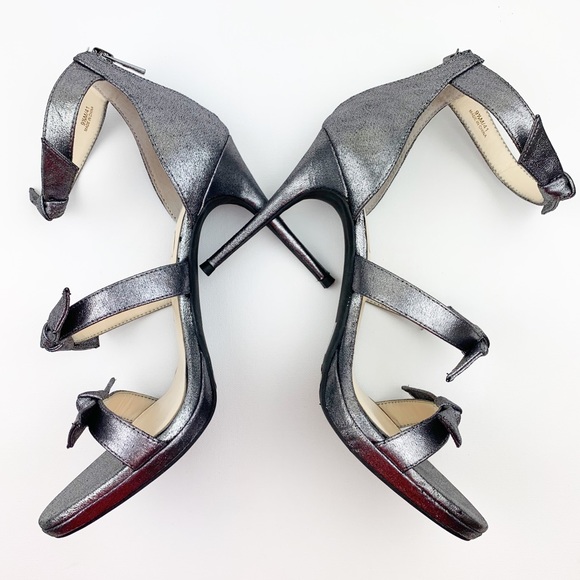 Jessica Simpson Kaycie Metallic Silver Stiletto Sandals - Picture 2 of 10